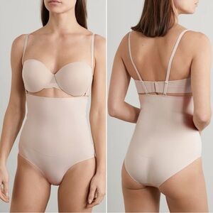 NWT HEIST The High Waist beige shaping briefs SMALL